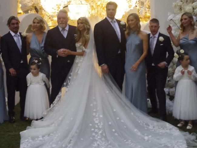 Radio personality Kyle Sandilands officially tied the knot with long-term partner Tegan Kynaston on Saturday 29 April 2023. Picture: Jack Henry