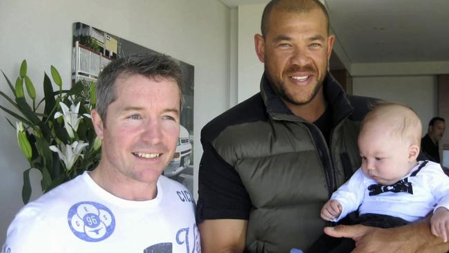 Paul Green with late Australian cricket great, Andrew Symonds.