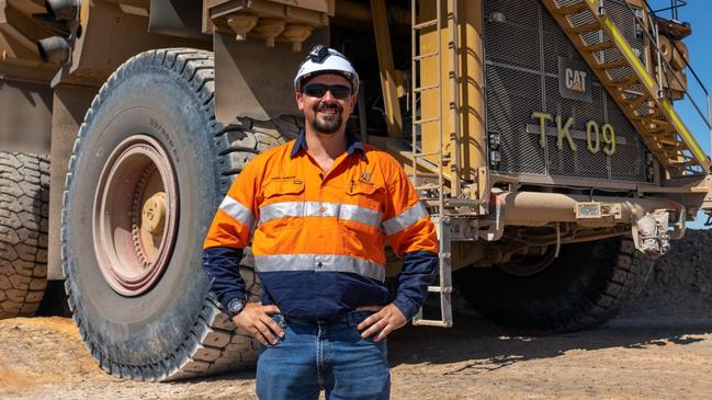 Bravus haul truck operator Chris Hobson. Photo: Cameron Laird