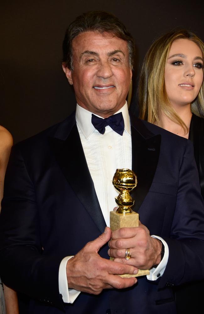 Sylvester Stallone attends InStyle and Warner Bros. 73rd Annual Golden Globe Awards Post-Party. Picture: Frazer Harrison/Getty Images