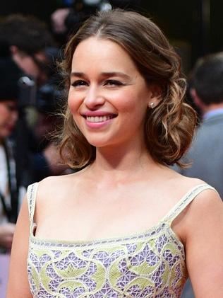 The Emilia Clarke we see in real life. Picture: Leon Neal/AFP