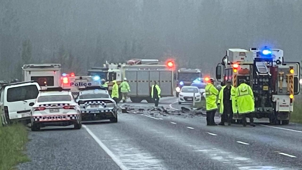 Emergency services are on the scene of a fatal crash at the intersection of Roys Rd and Dianella Rd in Beerwah on the afternoon of Monday, November 29.