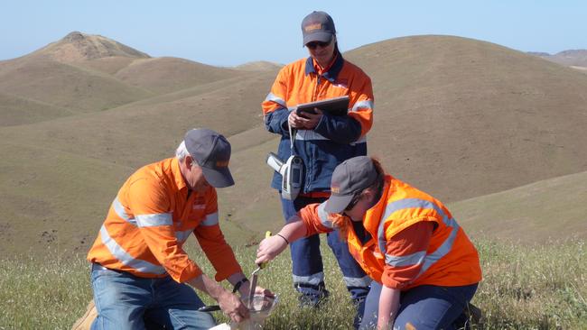 Site exploration at Kanmantoo Mine.