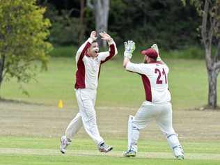 GREAT WORK: Centrals celebrate another wicket in last weekend's one-day first division victory over the Redbacks. Picture: Cordell Richardson