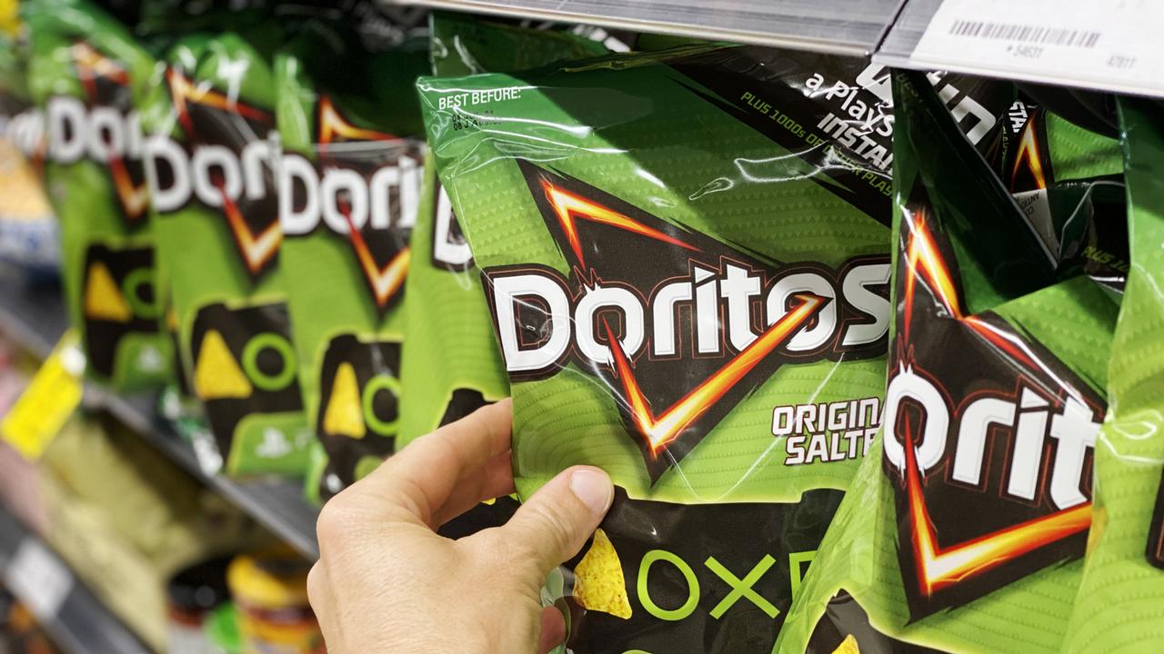 Consumers are still spending up on PepsiCo brands such as Doritos despite the pressures on household budgets. Picture: NCA NewsWire / Michael Dodge