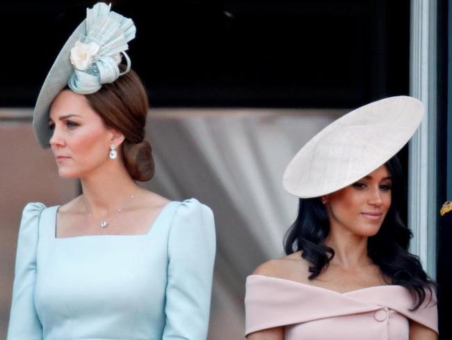 Tension … Kate Middleton and Meghan Markle.