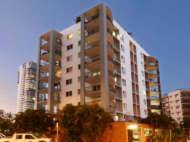 The Darwin building a man thought he would abseil down to get into his apartment.