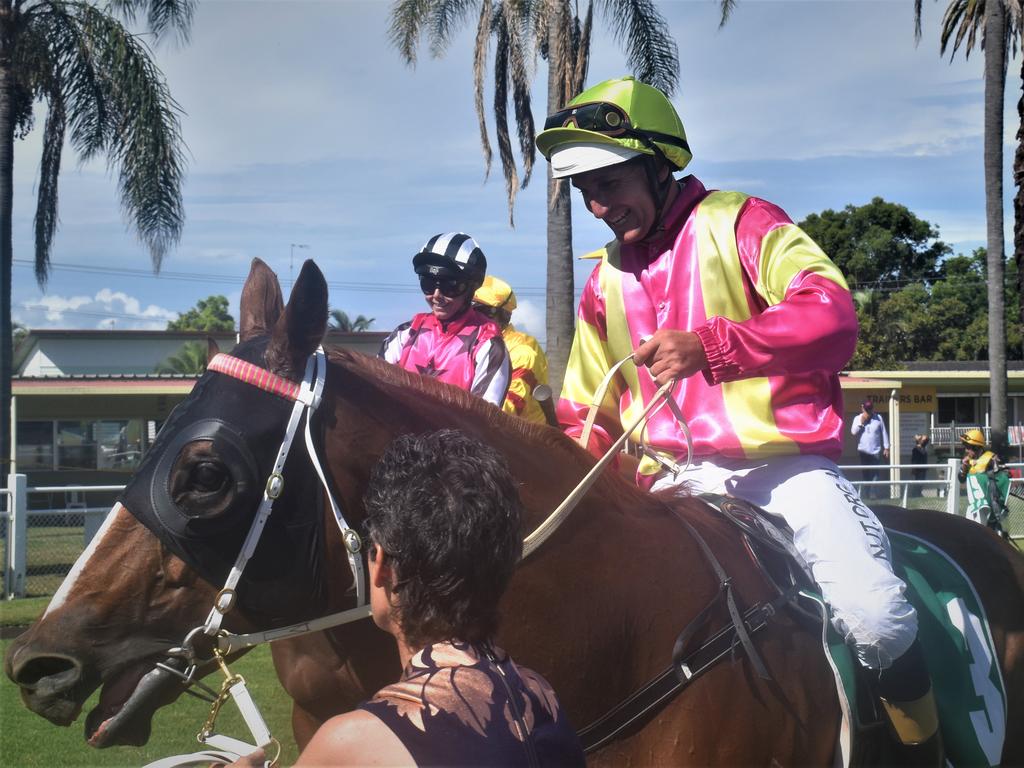 Jockey Luke Rolls rode John Shelton trained Great Marlow to victory in the New Member Benefits CG&amp;E Class 1 Handicap over 1200m at Clarence River Jockey Club in Grafton on Tuesday, 2nd February, 2021. Photo Bill North / The Daily Examiner