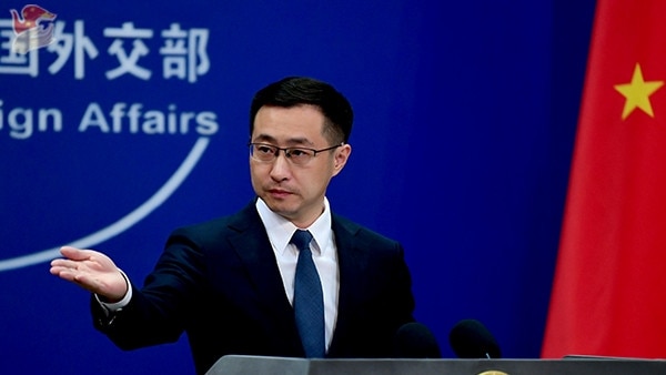 Chinese Foreign Ministry spokesman Lin Jian accused Australia of ‘systemic racism and hate crimes’ and ‘hypocrisy’. Picture: Ministry of Foreign Affairs of the People’s Republic of China