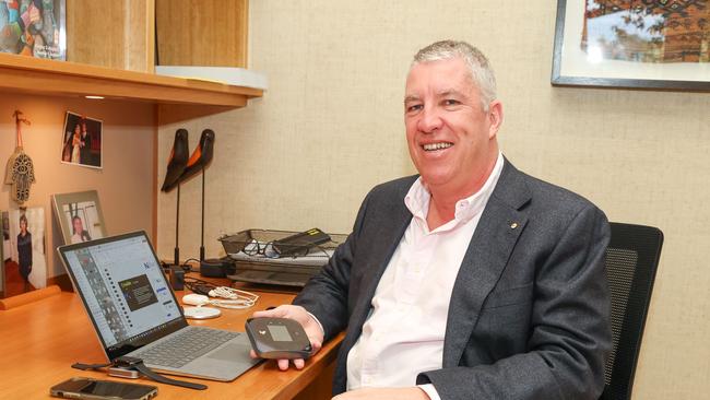 Paul Gardner switched from NBN to mobile broadband. Picture: Brendan Beckett