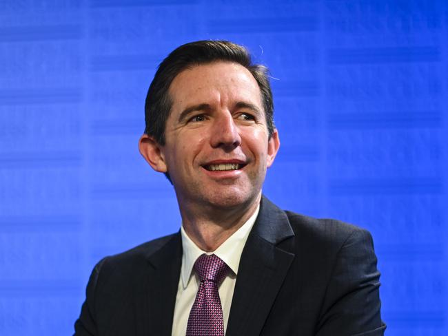 Liberal Trade Minister Simon Birmingham heaped praise on Ms Berejiklian. Picture: Lukas Coch/AAP