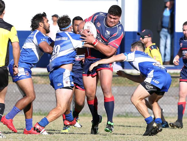 Runaway Bay prop Doryaan Hape Apiata. Picture: Richard Gosling