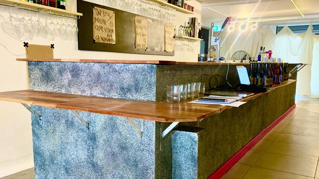 The unfinished glitter bar the new Commercial Road Public Bar in Newstead will feature a total of 5kg of glitter.