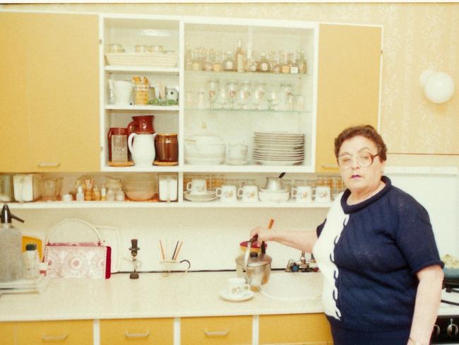 Cilka Klein in her kitchen in 1970s. Supplied by stepson George Kovach.