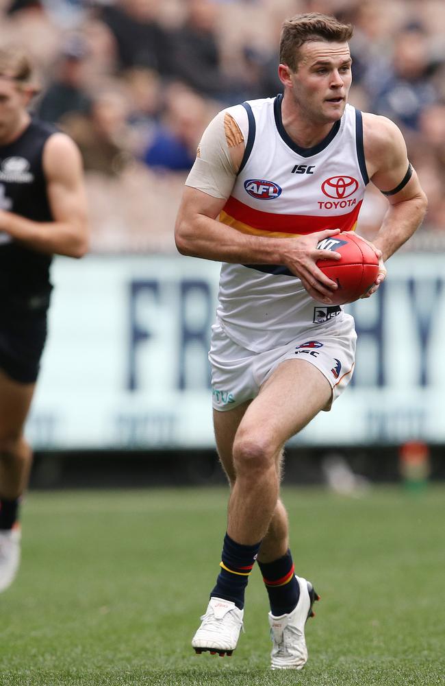 Crouch averaged 30 disposals in 22 games in a stunning return to his best this season. Picture: Michael Klein.