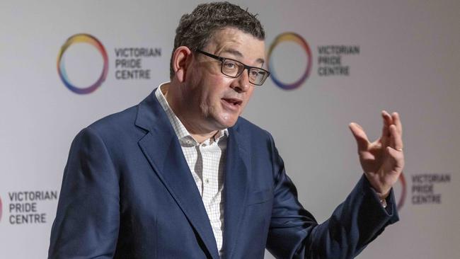 Victoria Premier Daniel Andrews. Victoria at its peak last year was reporting over 700 infections a day, and has had, by last Friday, 20,718 infections compared with 6064 in NSW. Picture: NCA NewsWire/David Geraghty