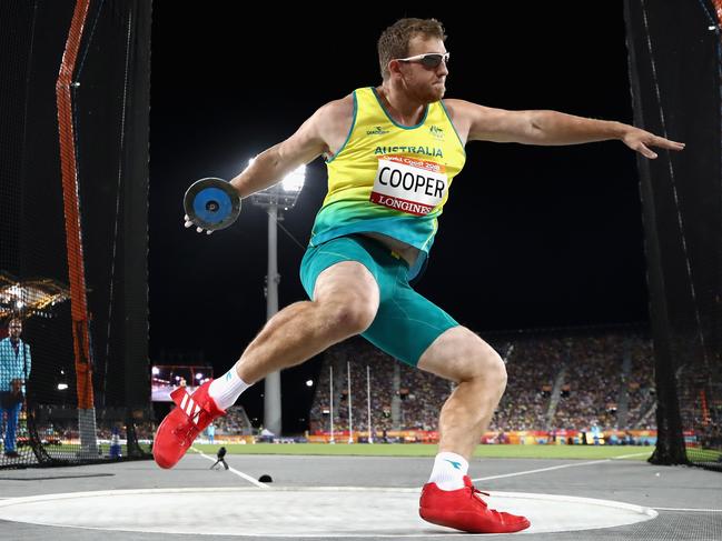 Discus thrower Mitchell Cooper could become familiar figure.