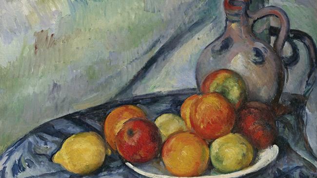 Paul Cézanne, Fruit and a Jug on a Table, c.1890-94. Picture: NGV