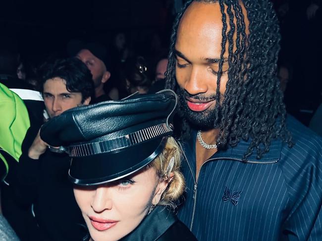 A loved-up Madonna with Akeem Morris. Picture: @madonna/Instagram