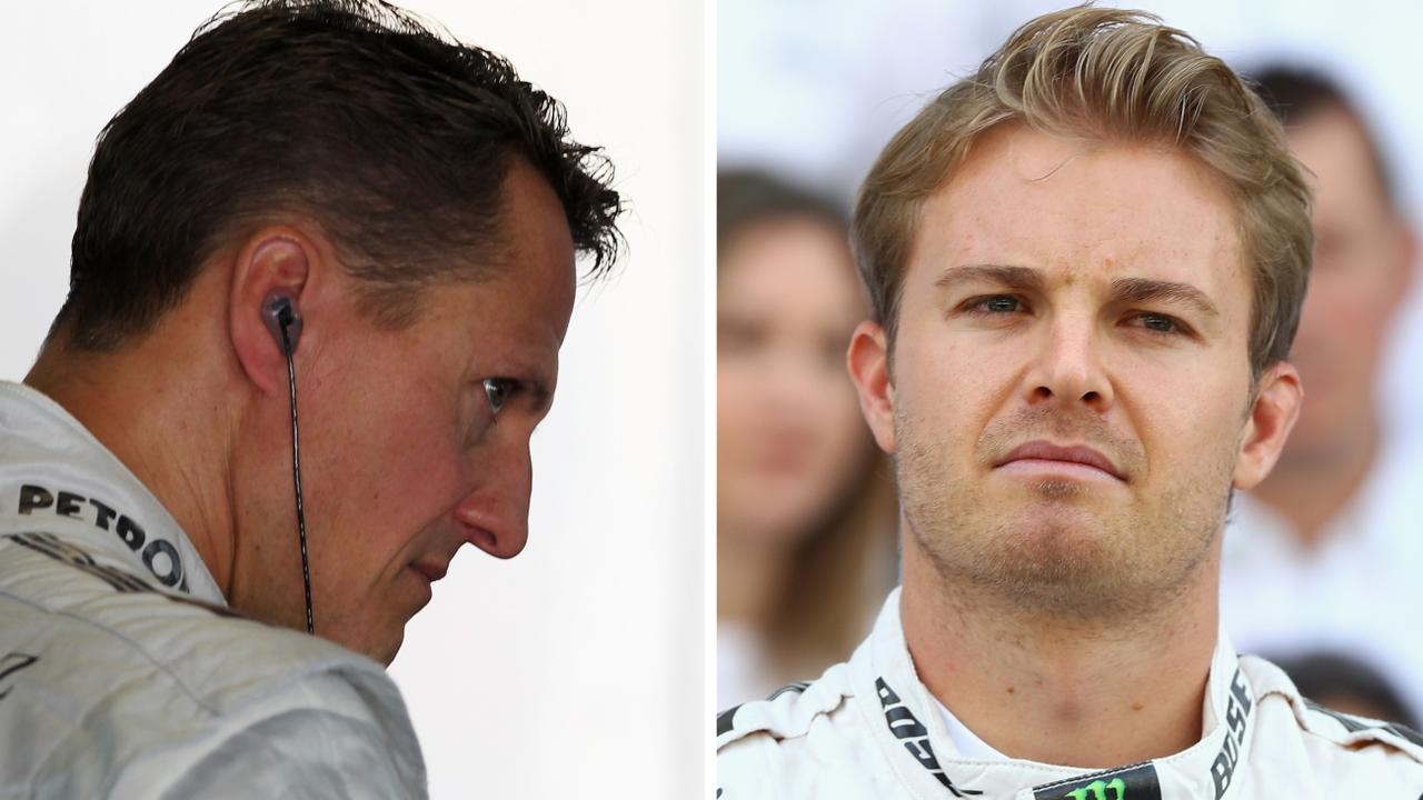 Michael Schumacher and Nico Rosberg.