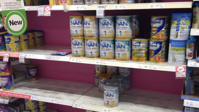 A Parkmore Coles employee stole hundreds of tins of baby formula, which he sold to Chinese shoppers.