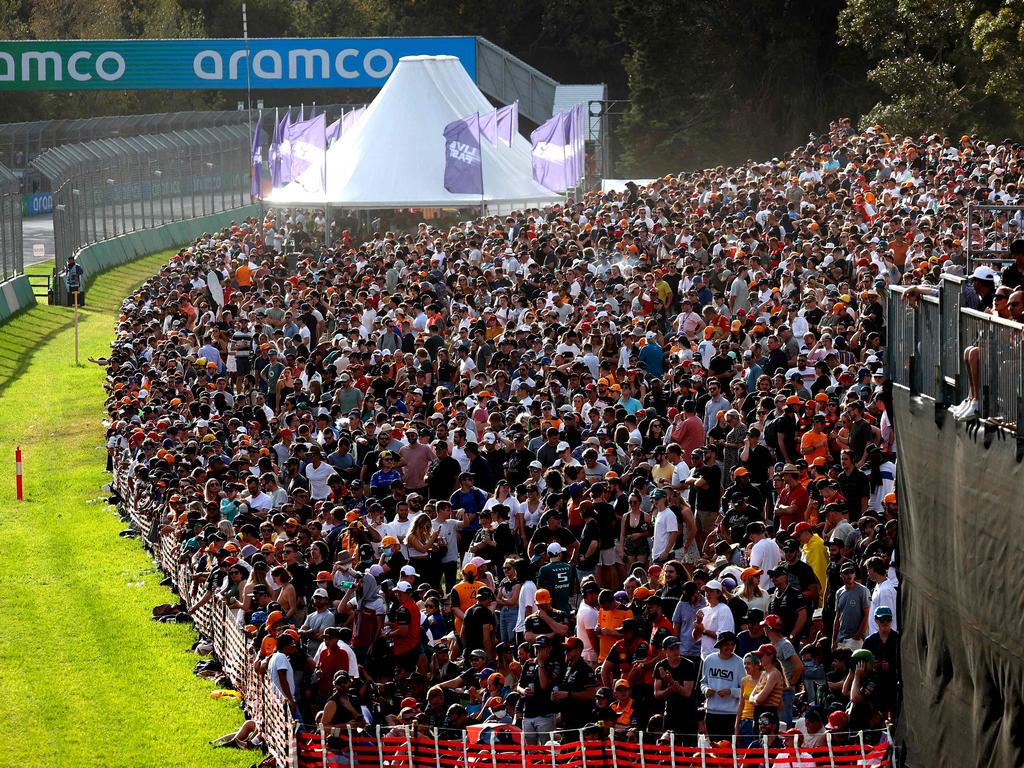 This year’s Formula One in Melbourne is expected to attract record crowds over the four days. Picture: Con Chronis / AFP