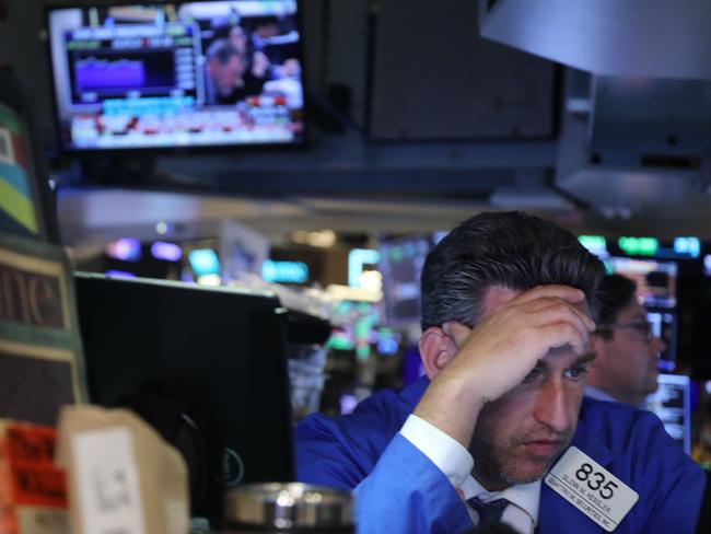 NEW YORK, NEW YORK - SEPTEMBER 18: Federal Reserve Chairman Jerome Powell gives a news conference as traders work on the floor of the New York Stock Exchange (NYSE) on September 18, 2019 in New York City. As concerns about a global economic slowdown mount, the Federal Reserve on Wednesday cut interest rates by a quarter percentage point for the second time since July.   Spencer Platt/Getty Images/AFP == FOR NEWSPAPERS, INTERNET, TELCOS & TELEVISION USE ONLY ==