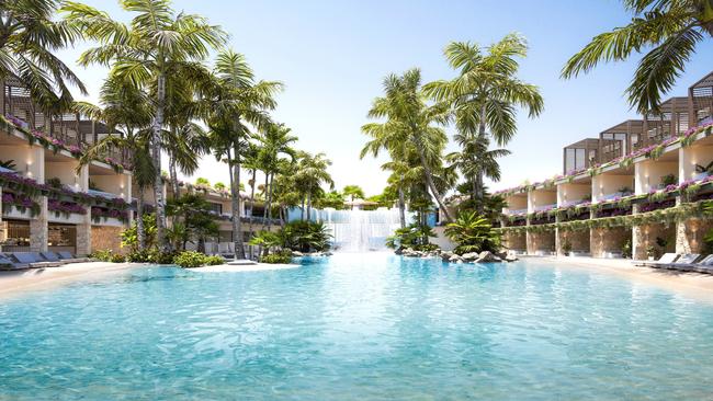 Developer Tim Gurner has plans for a $250m high end wellness, tourism and hotel space at 91-113 Davidson St in Port Douglas. Picture: Supplied