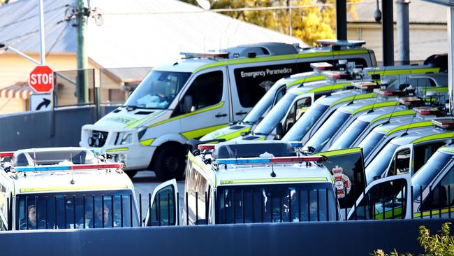 Ambulance ramping is a result of the failure of Australia’s National Health Reform Agreement, according to doctors. Picture: David Clark