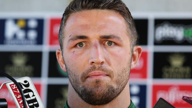 Sam Burgess said he’s happy for the truth to come out. Picture: Brett Costello