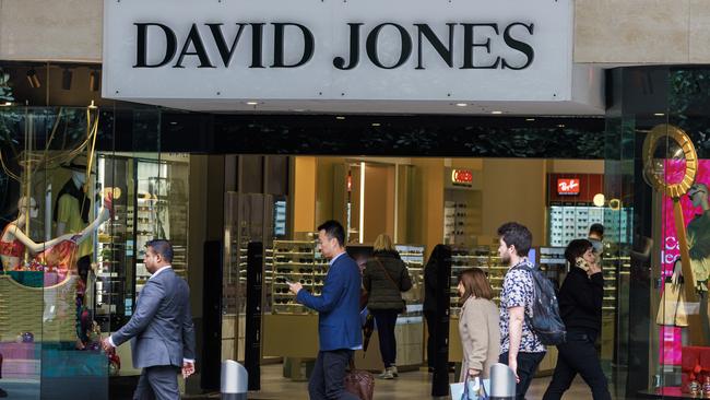 MELBOURNE, AUSTRALIA - NewsWire Photos December 15, 2022: Generic David Jones Bourke Street Mall. Picture: NCA NewsWire / Aaron Francis