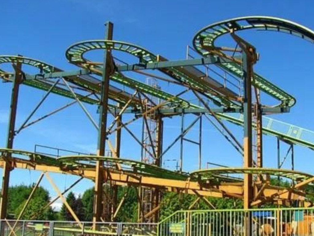 A boy, six, has fallen off the Twister rollercoaster at Lightwater Valley theme park. Picture: Lightwater Valley