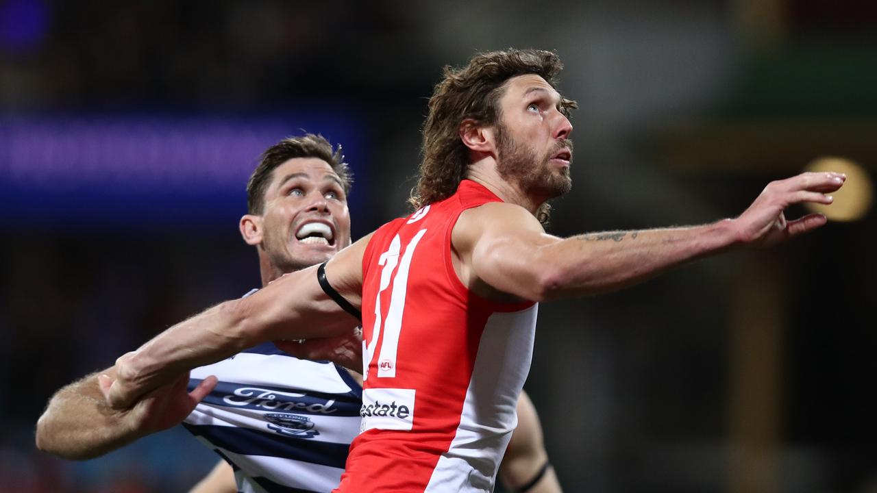 Could Sydney use Grundy as a Tom Hickey replacement? Photo by Jason McCawley/AFL Photos.