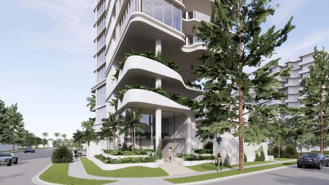 Artist impression of Nineteen First Avenue tower planned for Surfers Paradise. Picture: Supplied