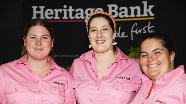 Kira Price, Samantha Barton and Kirsty Rosenbauer. Heritage Bank Toowoomba Royal Show. Sunday March 27, 2022