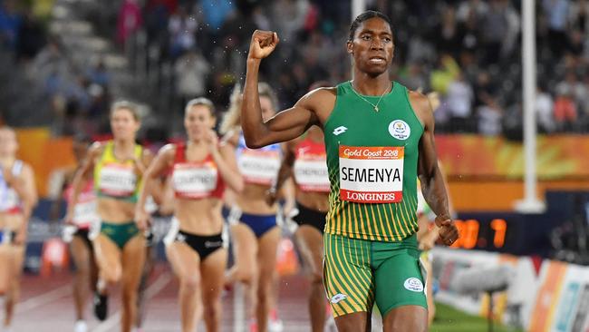 South Africa's Caster Semenya streets the field to win the 1500m on Tuesday night.