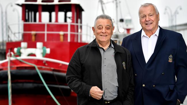 Australian Maritime and Fisheries Academy's chief executive Bob Miller and chairman Hagen Stehr. Picture: Bianca De Marchi