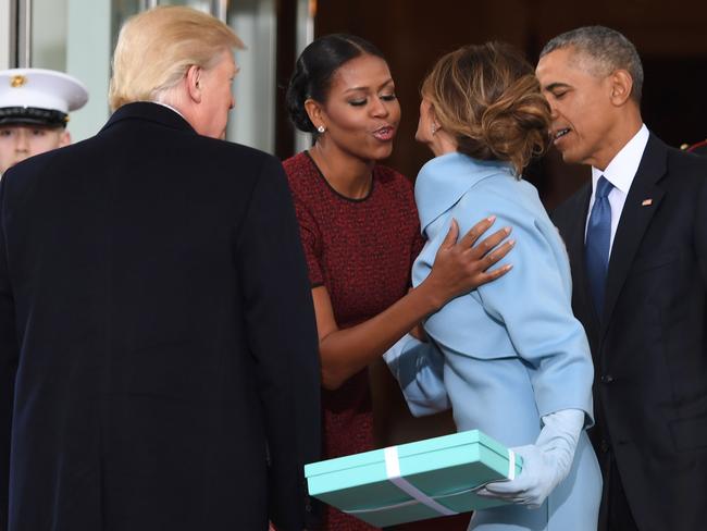 Trump Michelle Obama Porn Fakes - Michelle Obama on awkward gift moment with Melania Trump | news.com.au â€”  Australia's leading news site