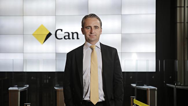 CBA chief executive Matt Comyn at the Commonwealth bank offices at Darling park in the Sydney CBD.