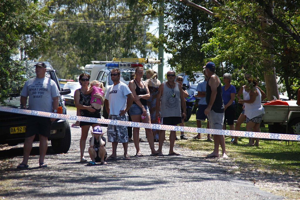 This is the scene of a Pacific Highway double fatality at Urunga. Picture: Frank Redward