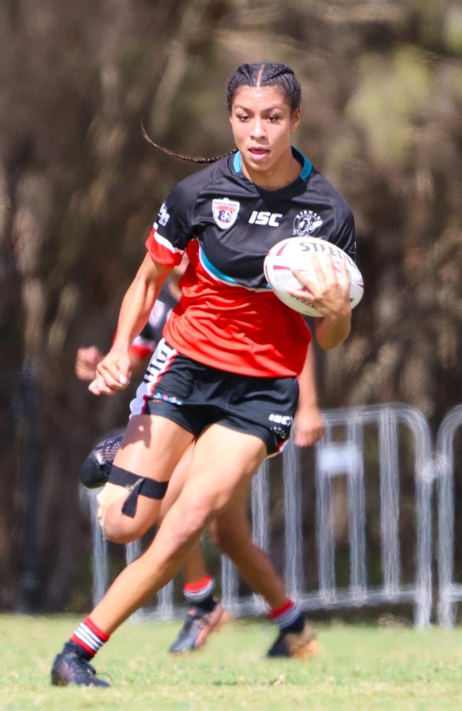 Northern fullback Anaseini Malupo was selected for the Queensland 17-18 yrs schoolgirl team to play in the National Championship in Redcliffe in July. Picture: Supplied.