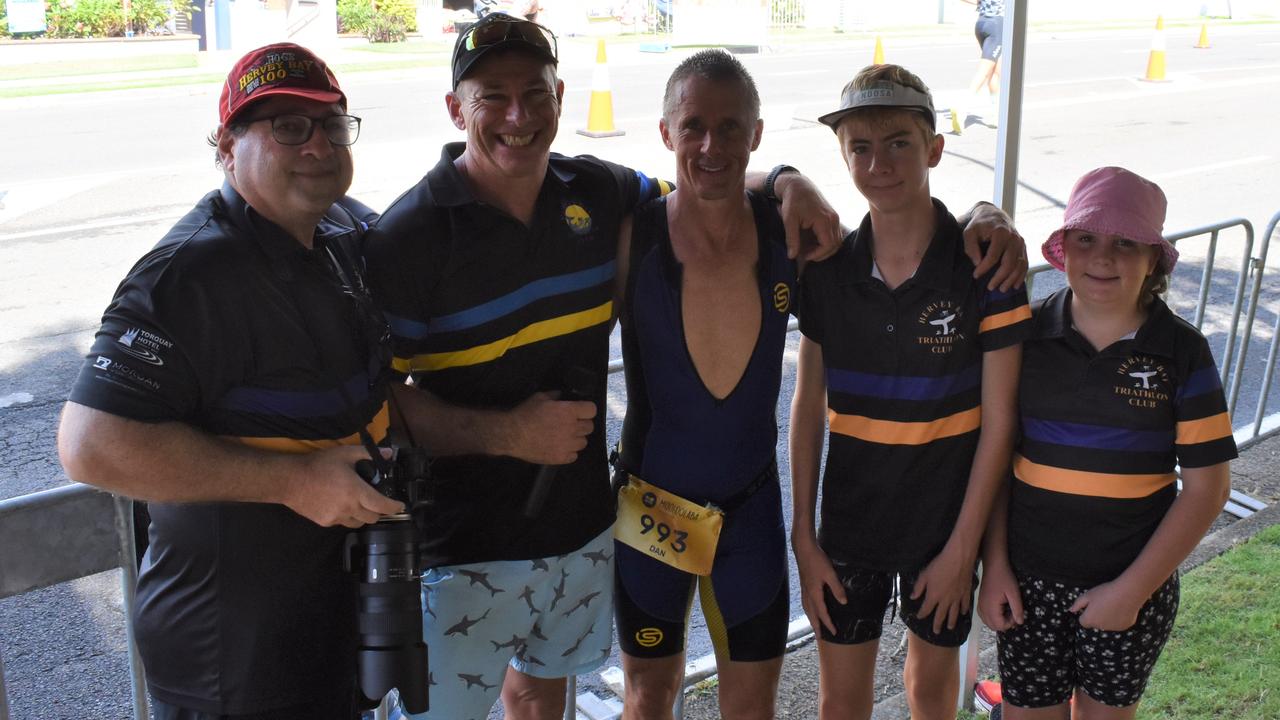 Hervey Bay Triathlon Club at the 2023 Mooloolaba Triathlon.