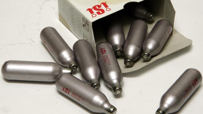 Nitrous oxide canisters, which have valid commercial uses, are freely available for sale at many convenience stores in Adelaide’s CBD.