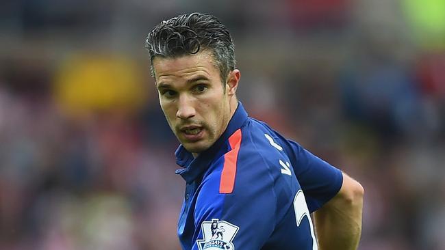 SUNDERLAND, ENGLAND - AUGUST 24: Robin van Persie of Manchester United in action during the Barclays Premier League match between Sunderland and Manchester United at the Stadium of Light on August 24, 2014 in Sunderland, England. (Photo by Laurence Griffiths/Getty Images)