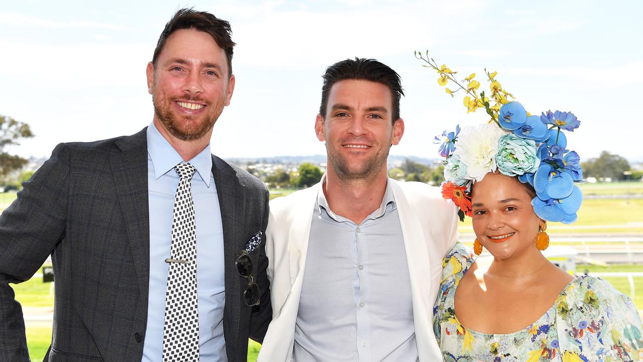 Out and about at the Weetwood Race Day are Peter Dein, with Harry and Anna Sillett. Picture: Patrick Woods.