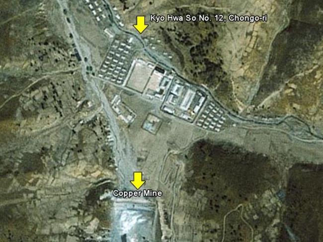 A satellite photo showing Camp 12. Picture: FreeKorea.us