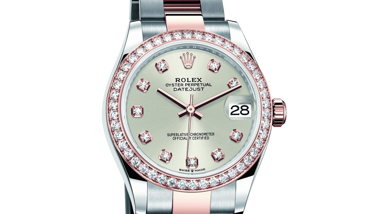 rolex datejust 31 everose rolesor