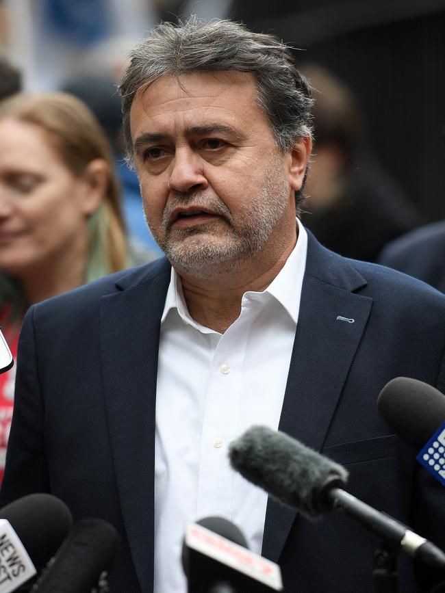 NSW Teachers Federation President Angelo Gavrielatos. Picture: AAP Image/Dan Himbrechts