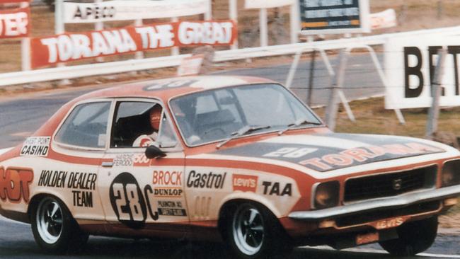 Peter Brock racing in 1972, from from Brock Over the Top