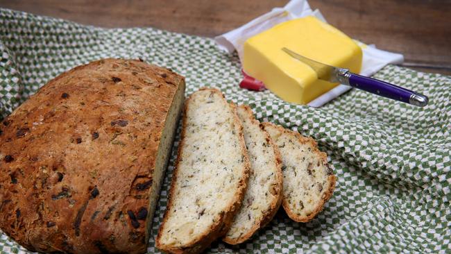 Bread and butter: Zucchini bread is great with soups and salads, or just a bit of butter. Picture: Andy Rogers